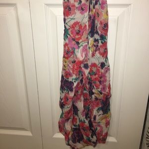 Floral infinity scarf